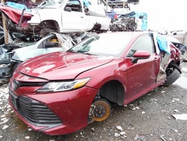 2019 Toyota Camry LE Burgundy 2.5L AT #Z24577
